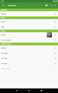 Our Groceries Shopping List Varies with device APK screenshots 7