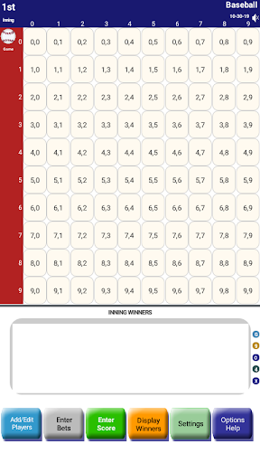 Android application GamePool: Baseball Pool App screenshort