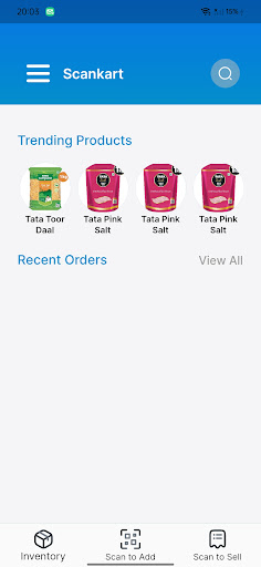 Android application ScanKart Store screenshort
