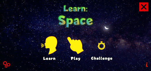 Android application Learn: Space screenshort