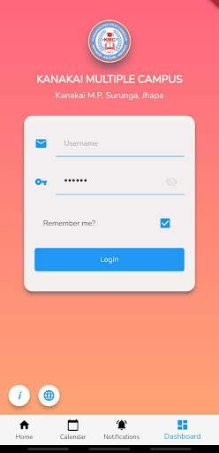 Android application Kanakai Multiple Campus screenshort