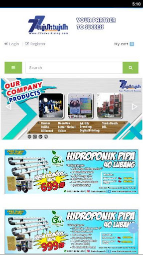 Android application 77advertising screenshort
