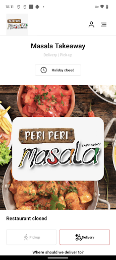 Android application Masala Takeaway screenshort