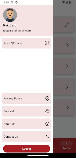 Raktsarthi - Find Blood Donors Screen 3