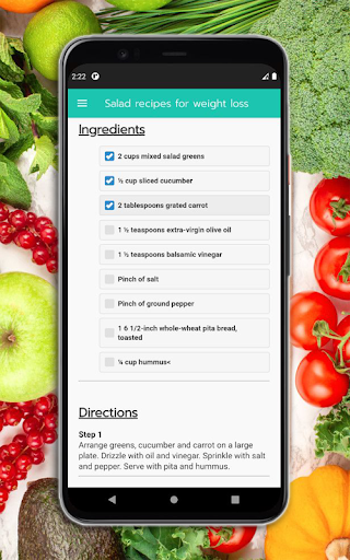 Salad Recipes Screen 3