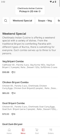 Chettinadu Indian Cuisine Screen 2