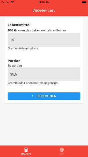 Diabetes Easy - Der Diabetes Rechner - v1.3.0