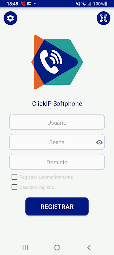 Android application ClickIP Softphone screenshort
