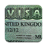 Visa status check via VFS icon