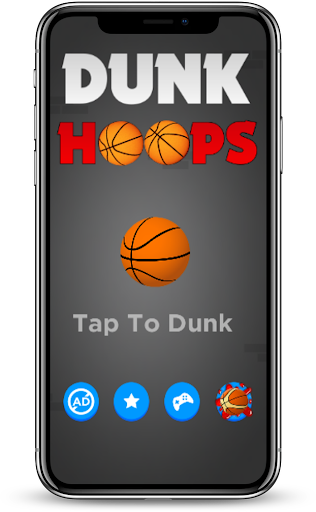 Android application Dunk Hoops screenshort
