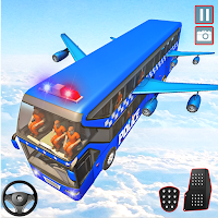 Полицейский США летающий тюремный автобус