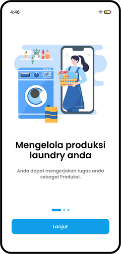 Android application Hallo Operator Laundry screenshort