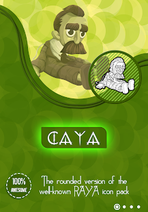 Screenshot van het Caya Icon-pakket