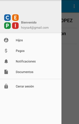 Android application CEPI screenshort