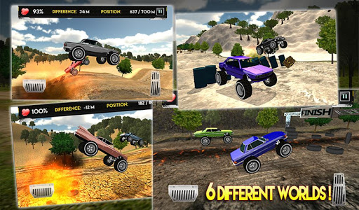 Downhill Monster Car Racing