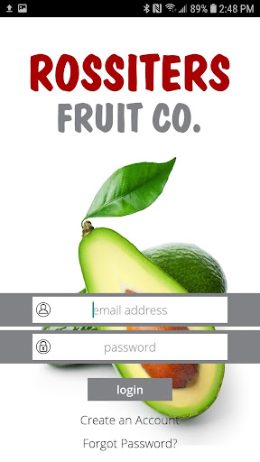 Android application Rossiters Fruit Co screenshort