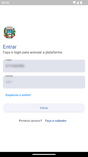 Android application Fila Única screenshort