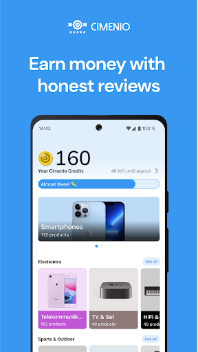 Android application Cimenio - Earn money online screenshort