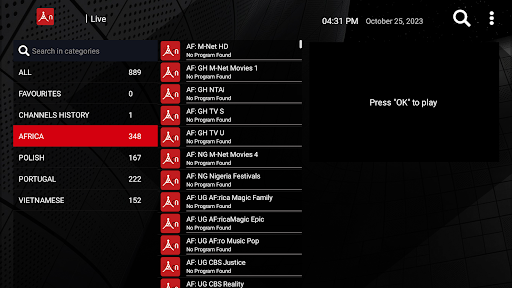 Vizion Player Screen 3