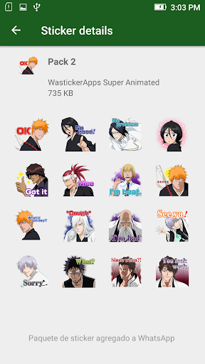 Anime Memes WASticker Screen 3