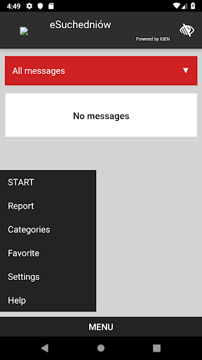 Android application eSuchedniów screenshort