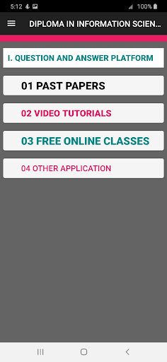 DIPLOMA2 INFORMATION SCIENCE Screen 2