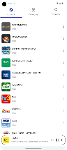 Germany Radio Stations Screen 3