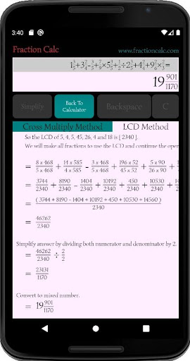 Fraction Calc - Fraction Calcu