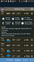 screenshot of KTXS Weather