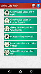 Captura de Pantalla 1 Wipe Mobile Phone Storage with android