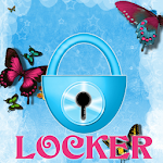 Cover Image of Télécharger Thème Blue Butterfly GO Locker  APK