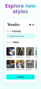 Wonder AI Art Generator Mod APK 1.4.3 (Premium unlocked) Gallery 1