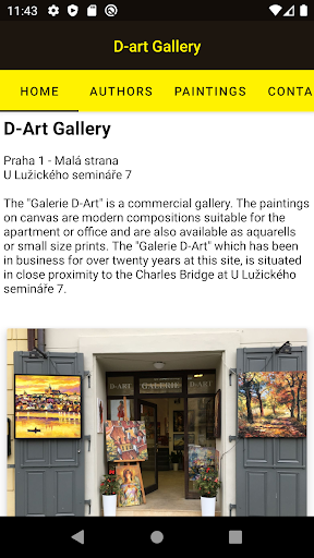Android application D-Art Gallery screenshort
