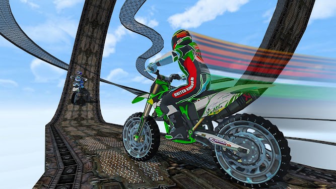 #1. Impossible Bike Ramp Stunts (Android) By: Mob 3D Gamers