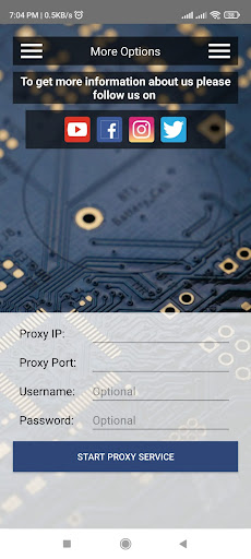 Android application College Proxy screenshort