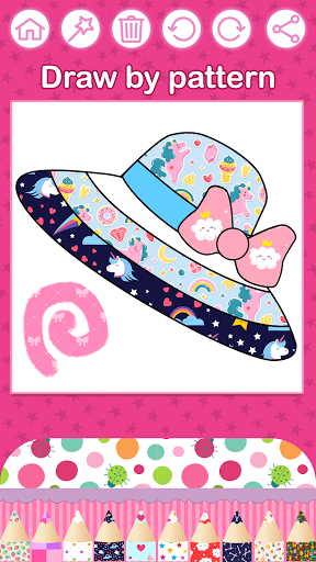 Screenshot of Glitter Coloring Book: Dresses