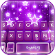 Neon Purple Stars Keyboard Background Download on Windows