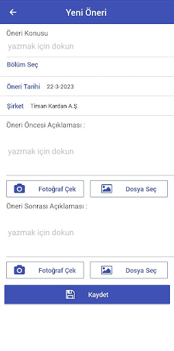 T-Öneri System Screen 3