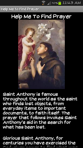 Saint Anthony of Padua Screen 3