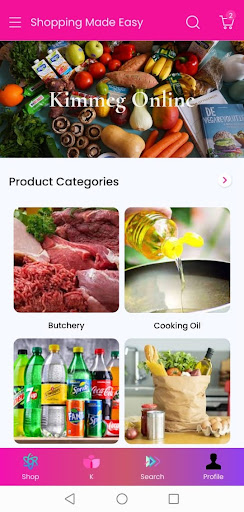 Android application Kimmeg Online screenshort