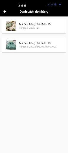 Android application Nhahang screenshort