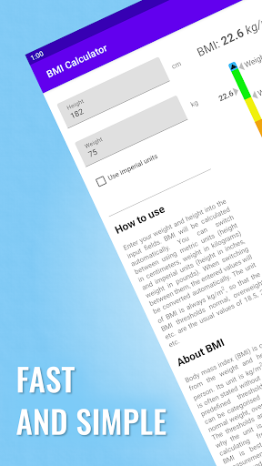 Quick BMI Calculator Screen 3