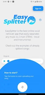 EasySplitter: Vocal Remover Capture d'écran