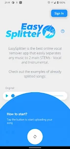 EasySplitter: Vocal Remover