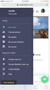 Privacy Minded Social Network : MyBubblz Screenshot