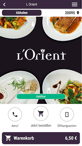 Android application L Orient screenshort