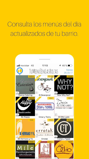 Android application TuMenúEn - APP de Menú del día screenshort