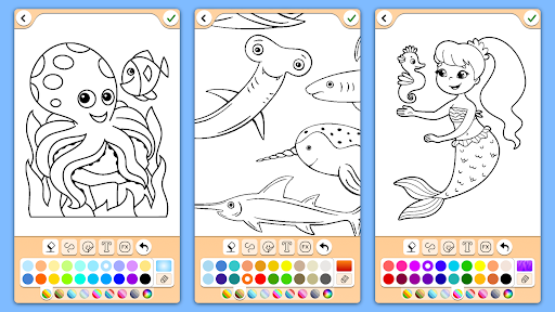 Dolphins coloring pages  screenshots 7