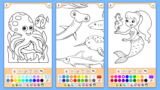 Dolphins coloring pages 17.6.6 APK screenshots 7