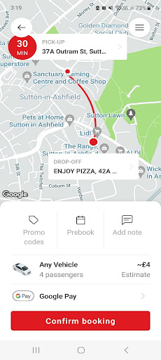 My Local Taxi Screen 3